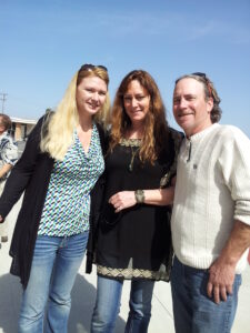 Jamie (our half-sister), Me and Danny at Uncle Mike’s celebration of life