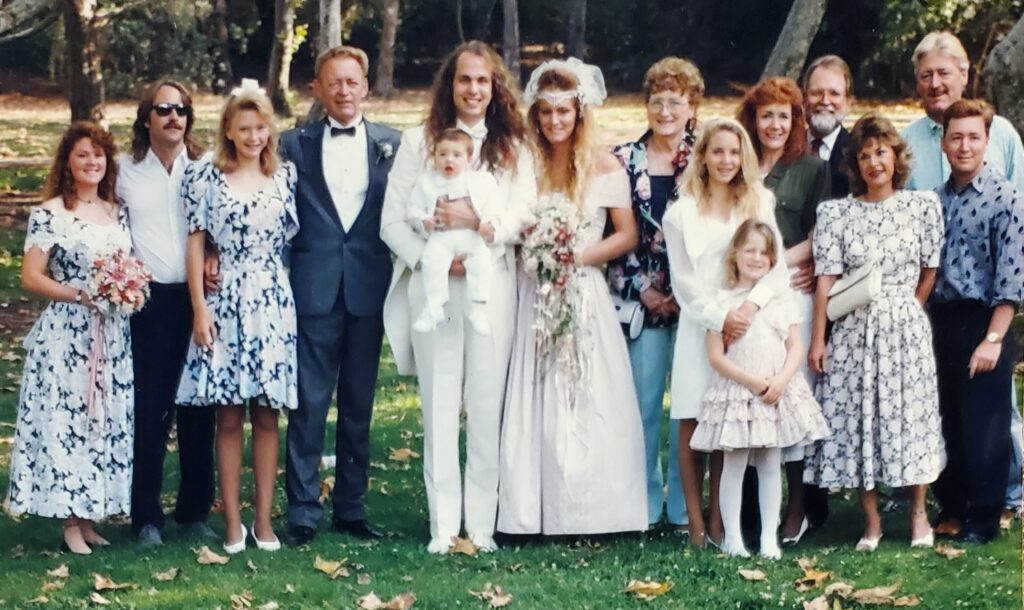 The Gee side of the family at my wedding. Danny 2nd from left