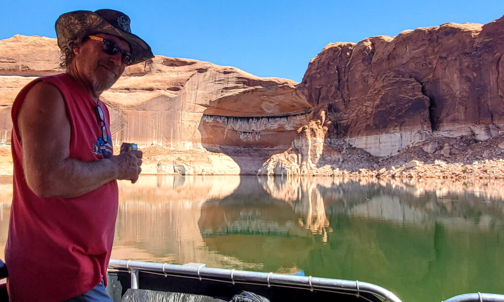 The last and best trip he took me on. Lake Powell on a houseboat.