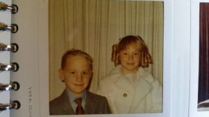 Danny and I before the Christmas program at school